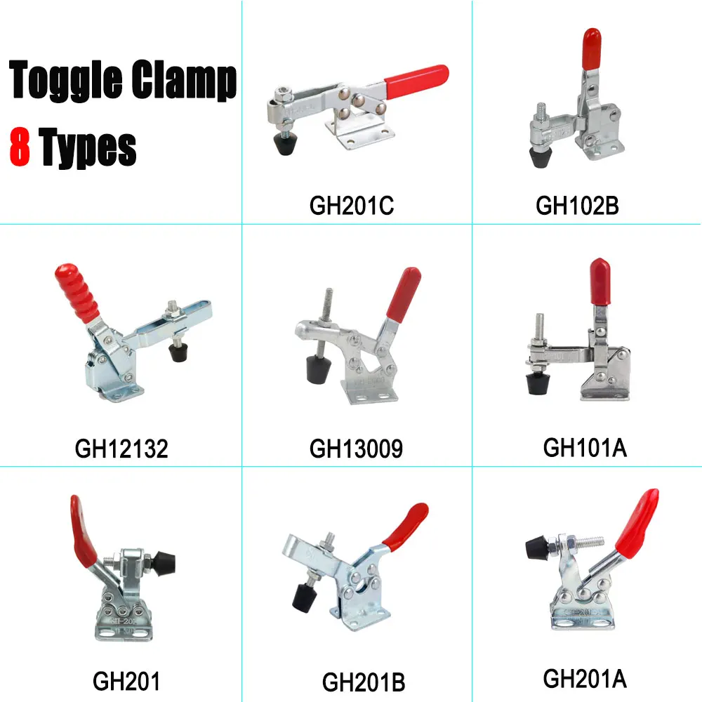 Toggle Clamp Galvanized Iron Rubber Portable Hand Tools For Industrial Agricultural Testing