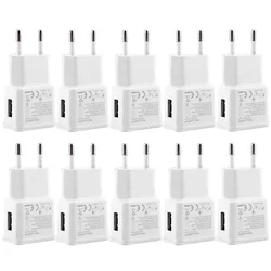 10Pcs/lot Travel Wall Charger 5V 2A Universal Phone Adapter For Samsung A10 A31 A41 A51 A71 A5 A7 2017 J3 J5 J7 2016 USB Charger