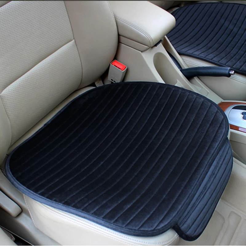 Car Seat Cover Leather/Flax/Plush/Mesh Seat Cushion Anti-slip Front Chair Seat Breathable Pad Vehicle Auto Car Seat Protector