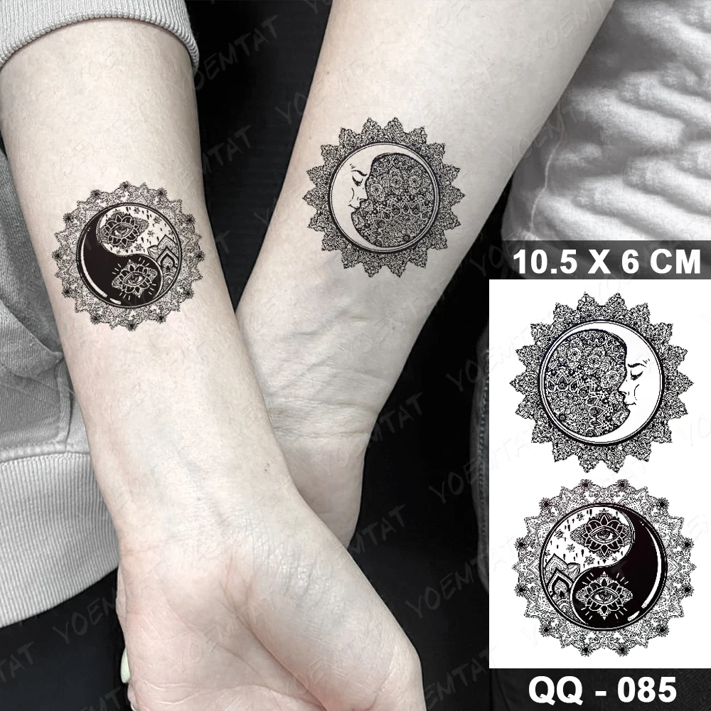 Pegatina de tatuaje temporal a prueba de agua, tatuaje geométrico triangular Flash, líneas simples, mano, muñeca, tatuaje falso para arte corporal,