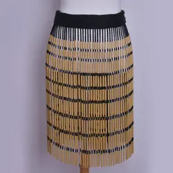 New Arrival Men/Keiki Vintage Maori Flax Piupiu Skirt Simulated Black Yarn White or Natural Tubing Dance Performances Costumes