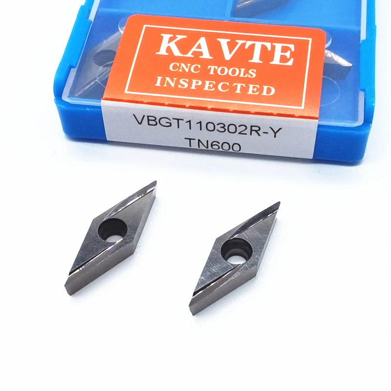 Aço Fino e Médio com Boa Acabamento Vbgt110302 Vbgt110304 com Inserções de Carboneto de Tungstênio Peças de