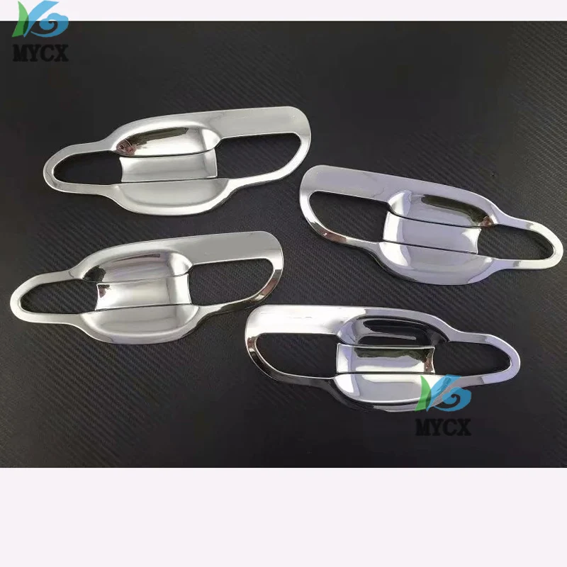 For Hyundai Tucson 2019 2020 8PCS CHROME DOOR HANDLE BOWL COVER CUP CAVITY TRIM INSERT OVERLAY BEZEL MOLDING GARNISH