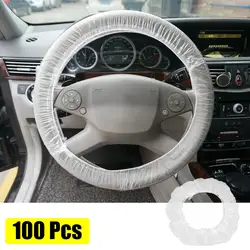 Uxcell-Juste de volant élastique universelle pour voiture, couvre-volant étanche, anti-poussière, accessoires pour voiture et camion, 100 pièces, 200 pièces
