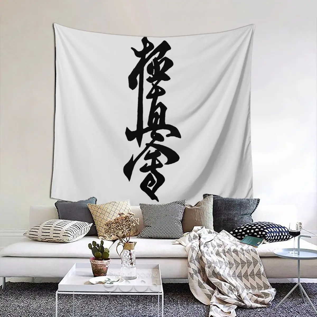 Kyokushin Karate Symbol Kyokushinkai Dojo Training 1 Tapestry Funny Tapestries Print Humor Graphic R343 murals