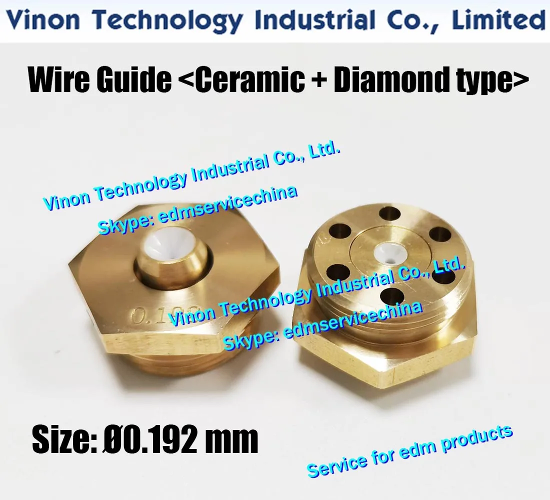 Ø0.192mm EDM Parts Molybdenum Diamond Wire Guide (Ceramic+Diamond type) used for RUIJUN Medium Speed Wire-Cutting Machines