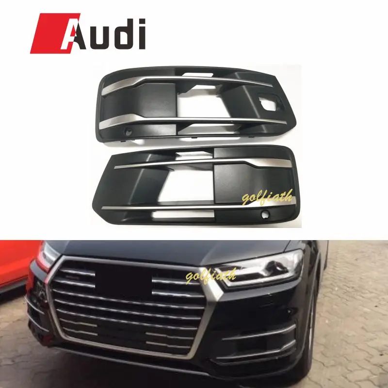 For Audi Q7 2016-2018 Left or Right Front Bumper Turn Signal Lower Grill fog lamp cover Grille