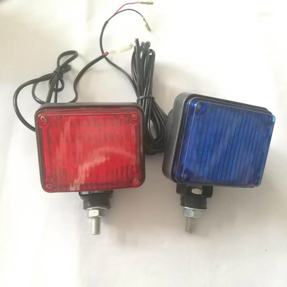 FOCAN LED Red-Blue flashing Motorcycle Police warning  light strobe lamp