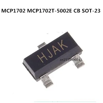 الأصلي الجديد 20 قطعة/MCP1702 MCP1702T-5002E CB SOT-23 5 فولت 5.0 فولت