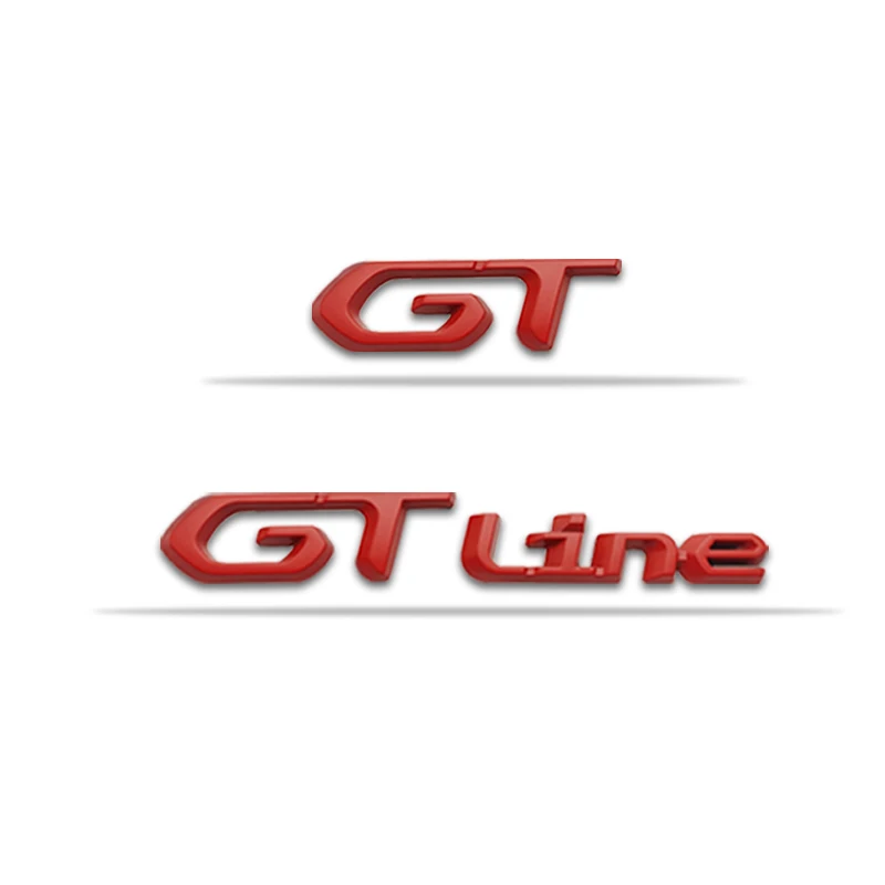 3D Car Sticker GT Logo Metal Emblem Badge Decals For Peugeot 208 GT LINE 2008 E208 308 306 106 206 205 307 3008 207 508 5008