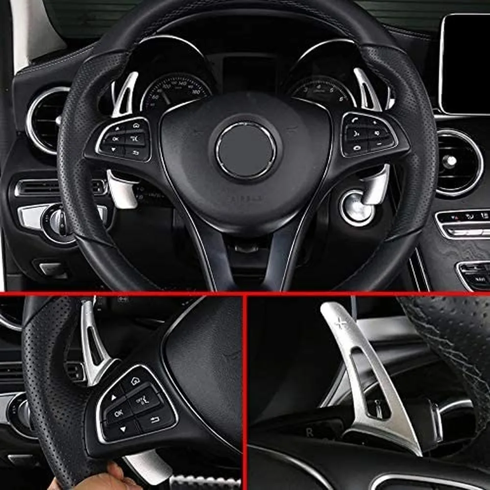 Setir Mobil Paddle Shifter สำหรับ Mercedes Benz A C E S GLA GLB GLC GLE CLS 250 300 350 400 450 550