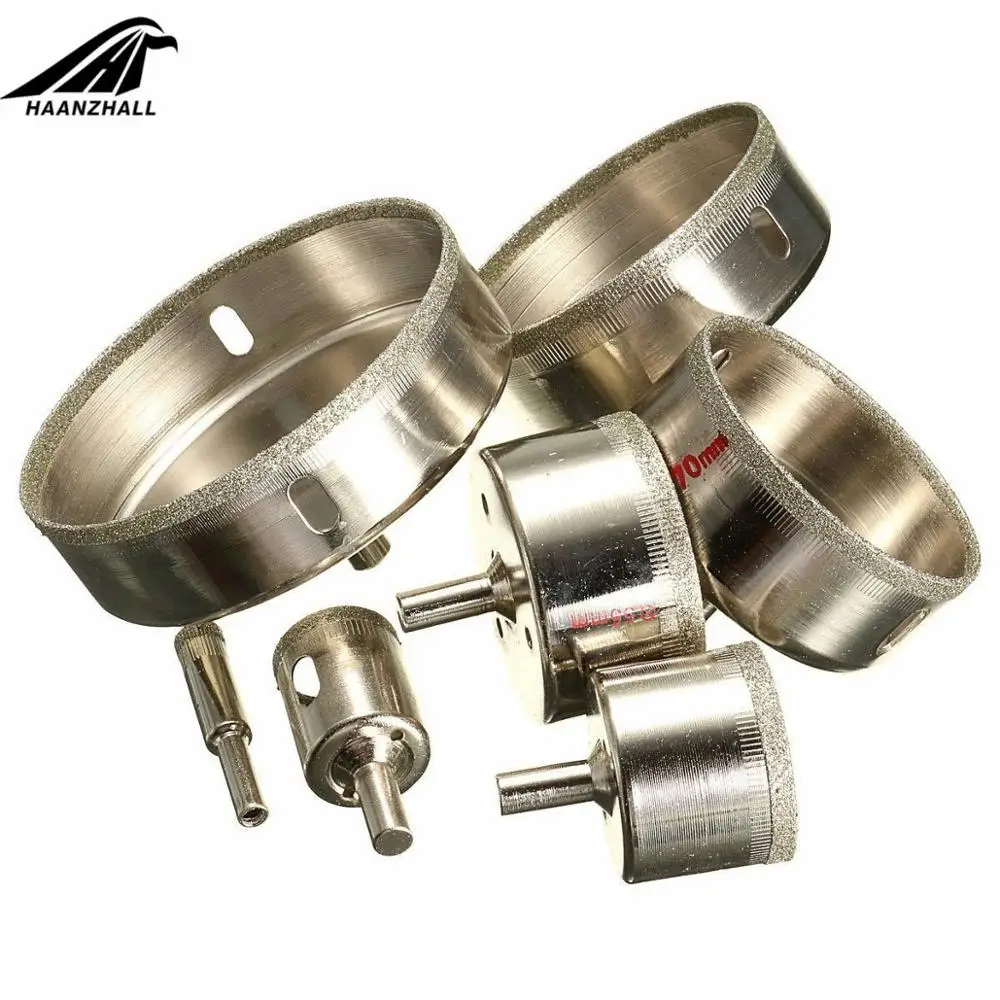 Imagem -03 - Broca de Metal Revestida com Núcleo de Diamante Jogo de Brocas de Metal Azulejo Mármore Vidro 10100 mm