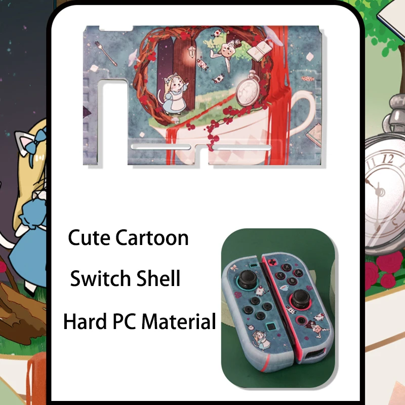 Nintendo Switch用の素敵な交換用ケース,漫画の猫と犬のパターンの素敵なケース,アクセサリー