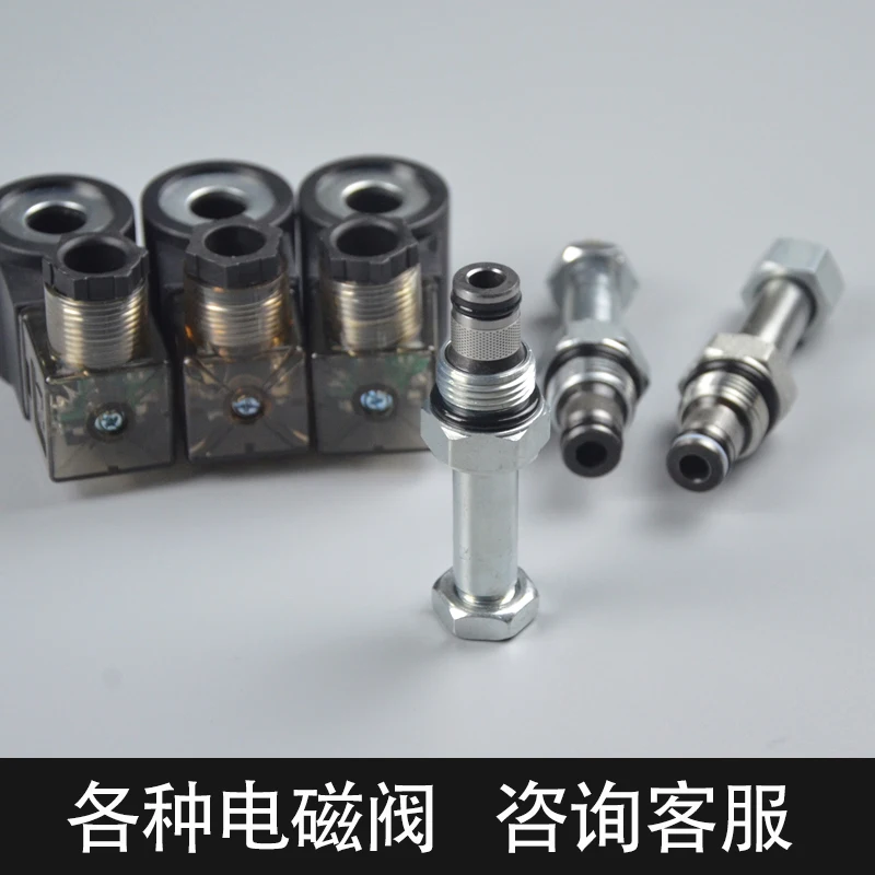 ไฮดรอลิกเกลียวตลับหมึก Solenoid วาล์ว Reversal รักษาและปล่อย2ตำแหน่ง2ปกติ DHF08-220