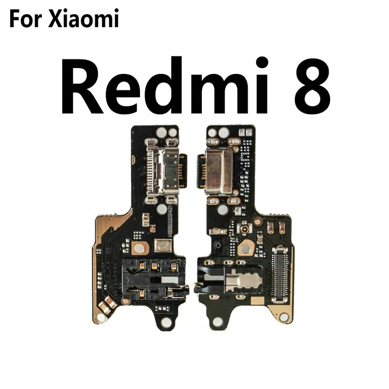 New Microphone Module+USB Charging Port Board Flex Cable Connector Parts For Xiaomi Redmi 8 8A