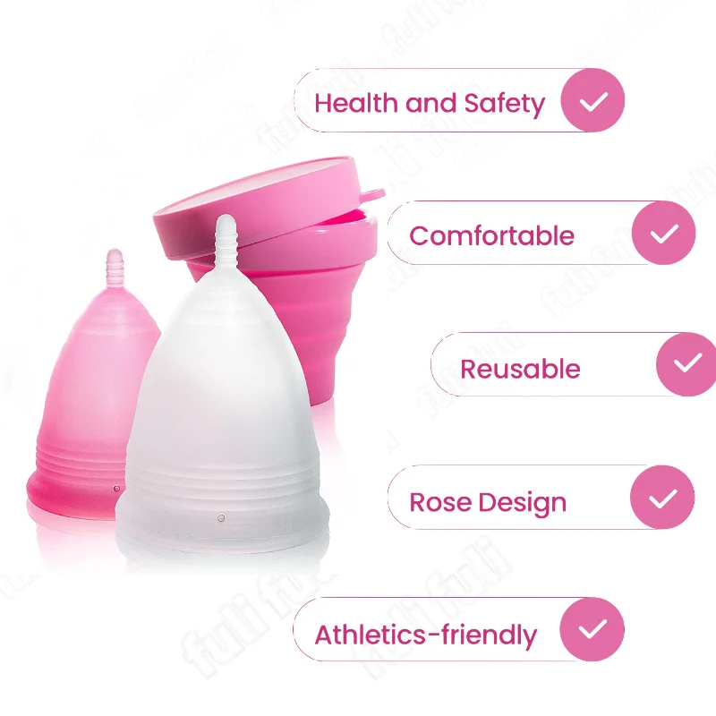 Women Menstrual Cup Sterilizer Foldable Sterilizing Silicone Cup Feminine Hygiene Lady Cup Sterilizer For Menstrual Period