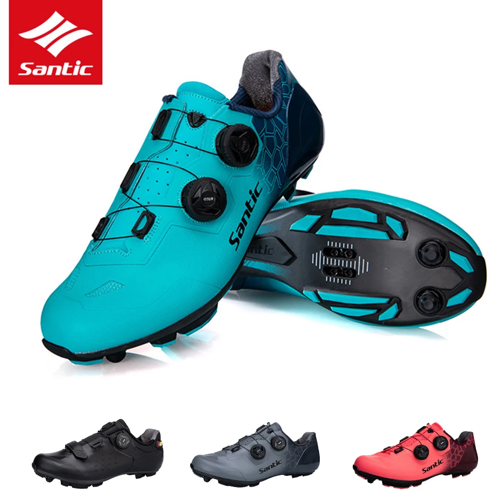 

SANTIC Shoes Men Cycling Shoes MTB Bike Self-Lock Shoes Carbon Fiber Sole Ultralight Breathable Equipment