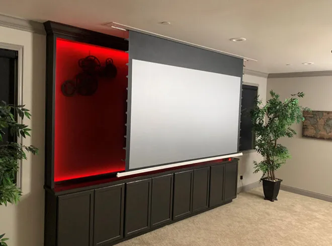 MIVISION 8K Schwarz Diamant/Kristall Umgebungs Licht Ablehnung ALR CLR Elektrische Einbau In-Decke Projektor Bildschirm, v1ALR – Detail 20