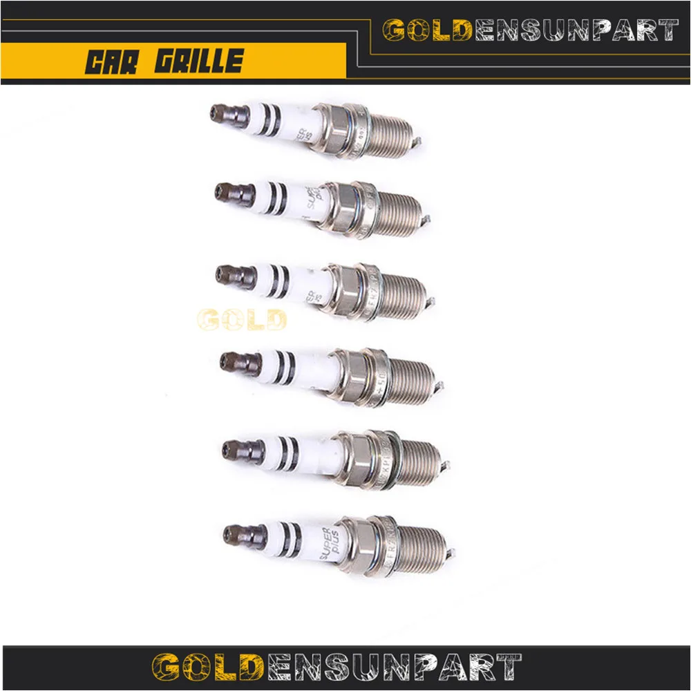 101 000 063 AA 6Pcs Platinum Spark Plug For Audi A4 A6 S4 TT VW Beetle Golf Jetta PFR6Q PFR 6 Q FR7DPP33 101 000 063AA