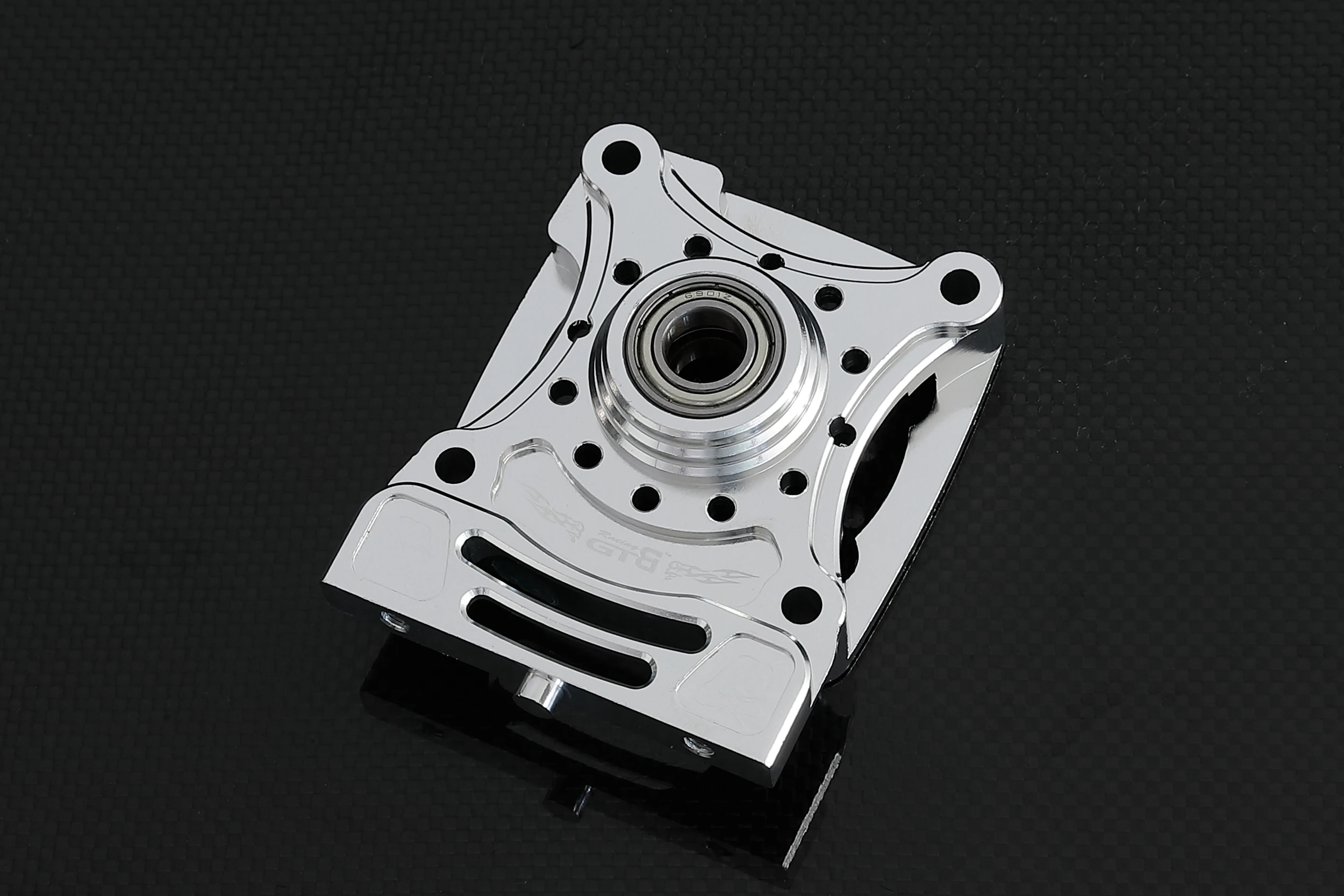GTBracing Integration DBXL Clutch Bell Carrier for RC Car 1/5  LOSI Desert Buggy XL (Silver / Red)