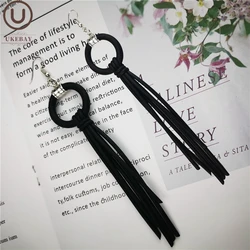 UKEBAY New Tassel Drop Earrings Long Earring Female Designer Hand Made Rubber Jewelry Silicone Dangler Birthday Gift Earrings