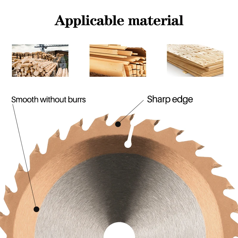 CMCP 250x30mm Wood Saw Blade TiCN Coated Circular Saw Blade Disc 60T 80T Wood Cutting Disc Carbide Tipped Saw Cutting Disc