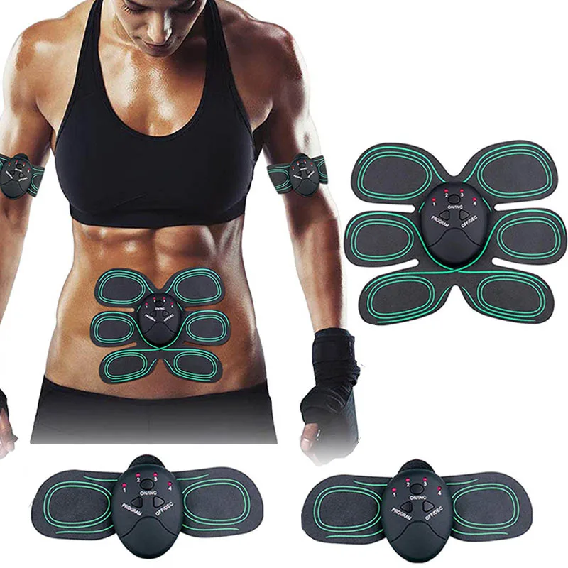 Wireless Muscle Stimulator Vibration Abdominal Muscle Trainer Fitness Massage Body Slimming Machine Belly Arm Relax Apparatus