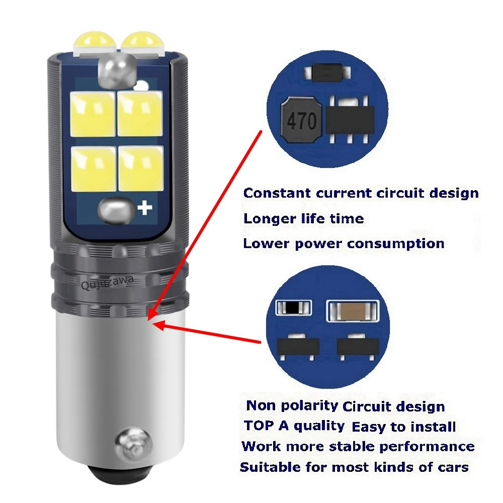 BA9S LED لمبات T11 T4W 233 363 السوبر مشرق السيارات الداخلية القراءة قبة مصابيح وقوف السيارات السلع أبيض أحمر أصفر أزرق 12 فولت #3