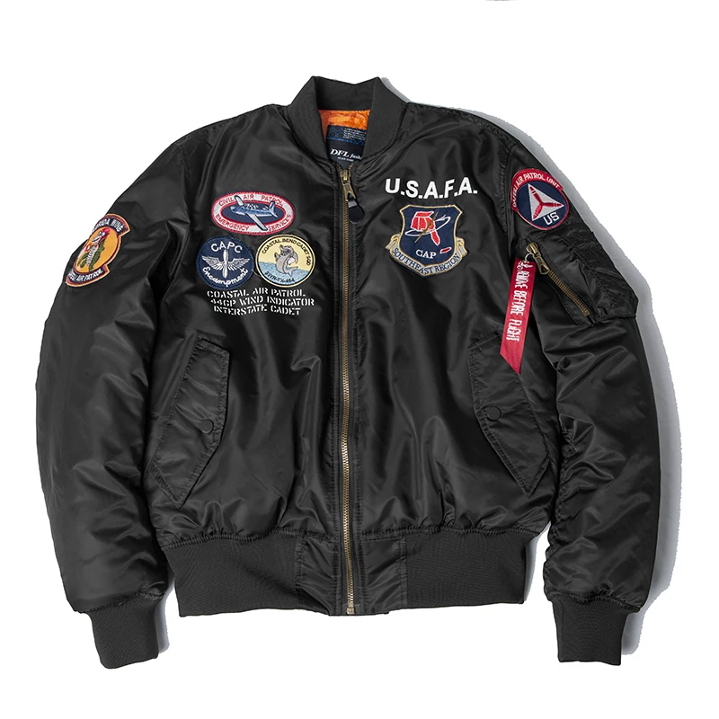 2025 A/W USAFA vintage pilot bomber flight jacket us air force top