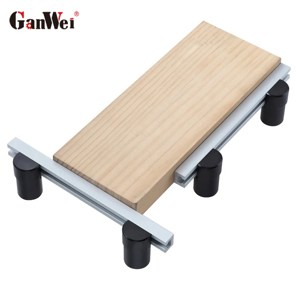 

GanWei 1PCS/2PCS/4PCS Planing Stop Board 19mm 20mm Dog Hole Bench Fixing Clamp Aluminum Alloy Baffle Plate Woodworking Tools