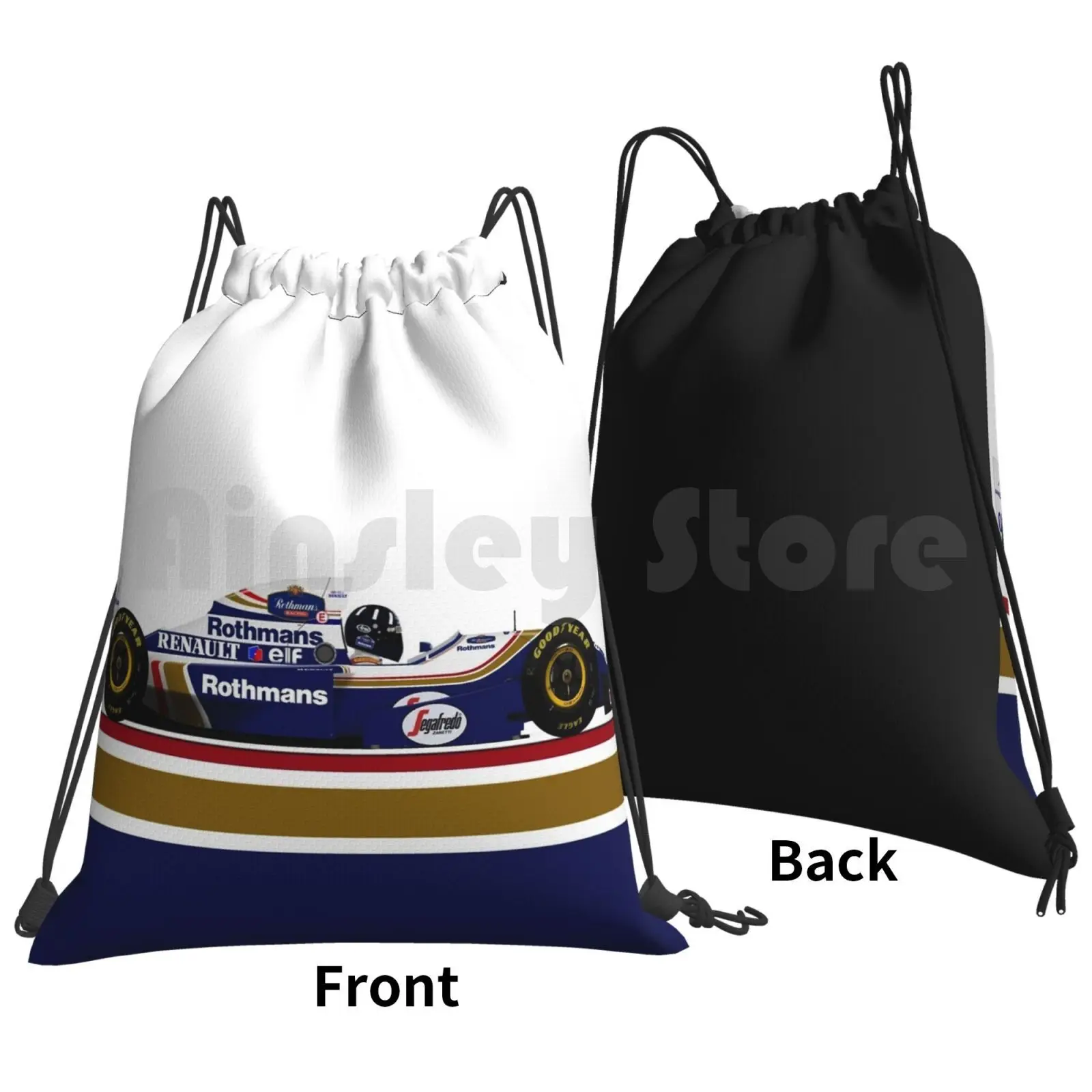 Damon Hill-Williams Fw16b Late Season With Rothmans Colours Backpack Drawstring Bag Riding Climbing Gym Bag Damon Salvatore