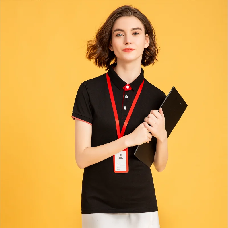 NSLP Business Polo Shirt Pure Color High Quality Cotton Top Custom Printing and Embroidery DIY Your Own Personalized Clothing