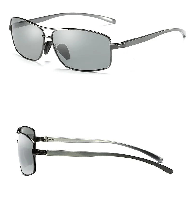 Top Qualität Photochrome Sonnenbrille Für Männer Frauen Polarisierte Gläser Anti-Glare Fahren Goggle Chameleon lunette de soleil homme – Detail 15