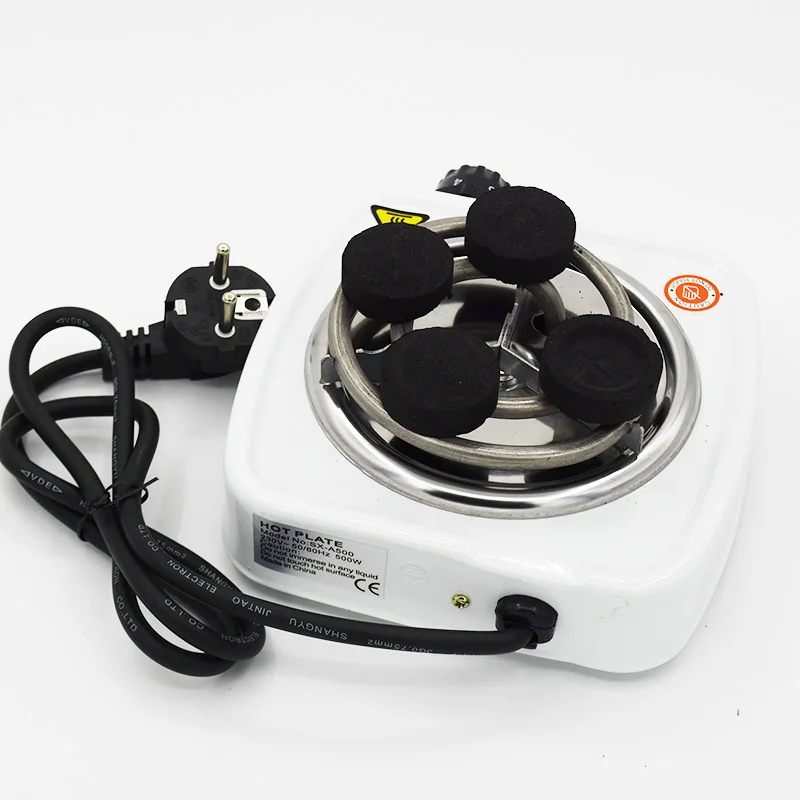 Hookah Charcoal Burner 500W Electric Stove Hot Plate Iron Burner Travel Portable Cooking Appliances Coffee Heater Chicha EU Plug