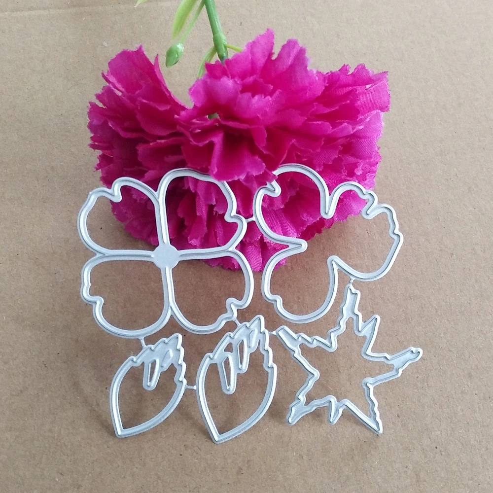 Beautiful stamen flower leaf combination decoration metal cutting die scrapbook paper knife die stamping die new die