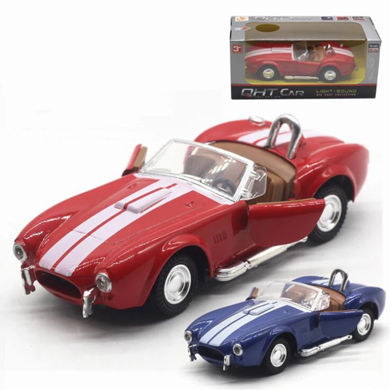 

13CM 1:32 Scale Metal Alloy Classic Shelby Cobra 427 Classical Auto Car Model Diecast Vehicles Toys F Children Kids Gifts