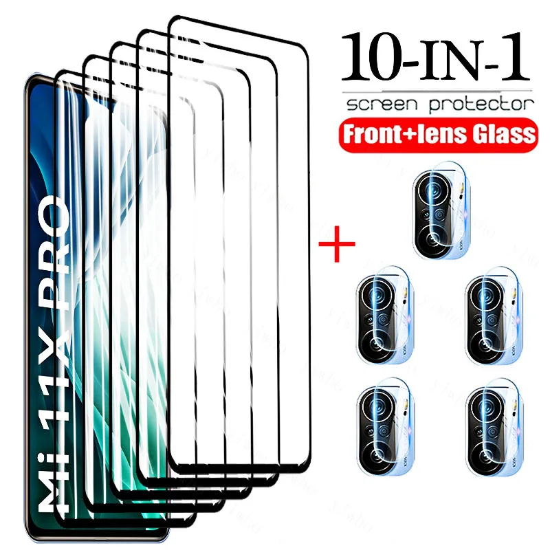 

Full Protection Glass for Xiaomi Mi 11X 11i 10T Pro Tempered Screen Protector for Mi 11x Pro 10tpro 10t Lite Case Lens Glas Film