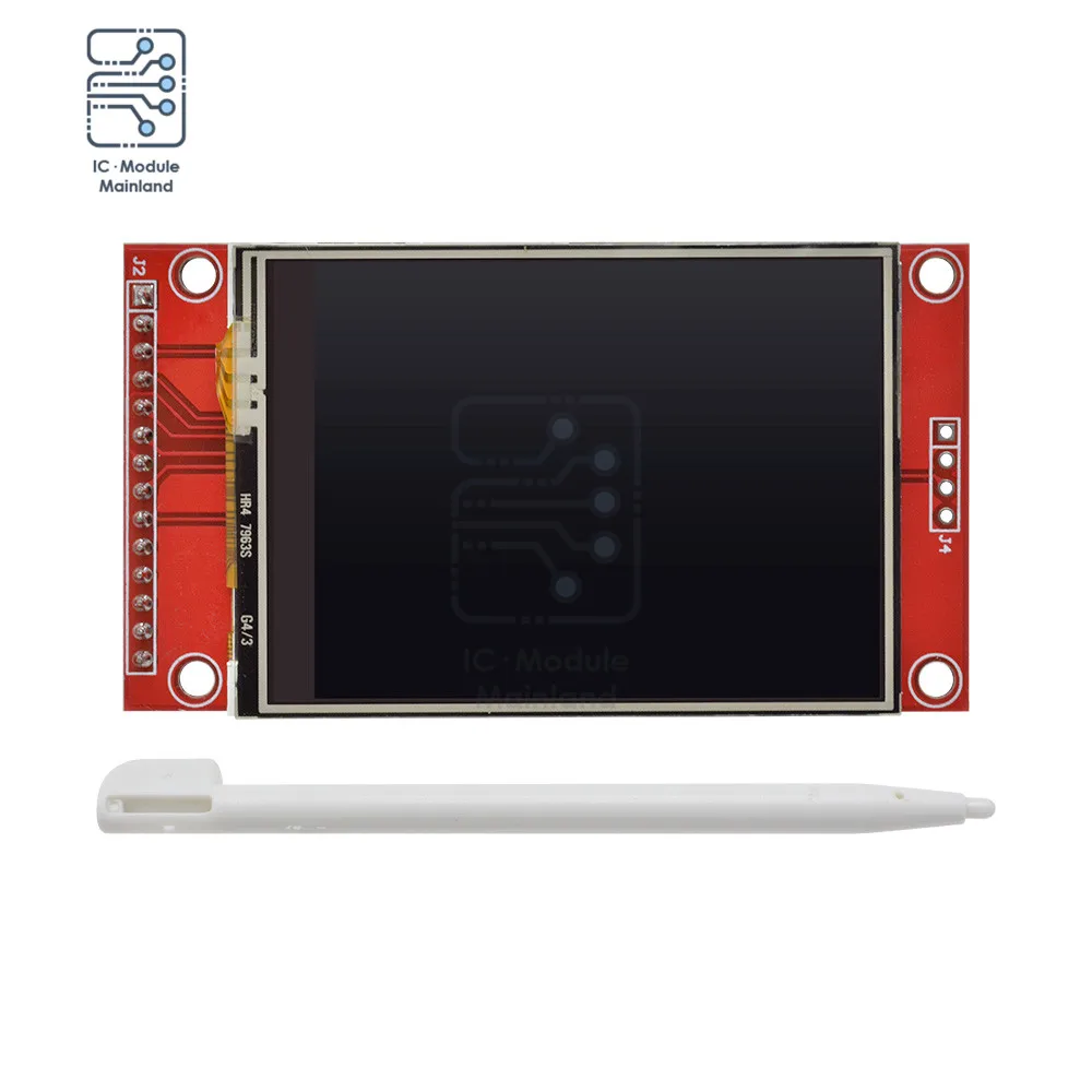 2.4 Inci SPI TFT LCD Panel Sentuh 240X320 Port Seri Layar Warna Modul TFT Drive ILI9341 3.3V 2.4 Inci Tampilan LCD UNTUK Arduino