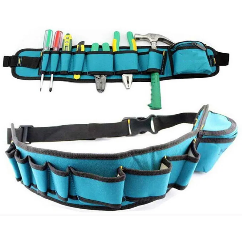 Multifunctional Tool Bag Waist Pocket Electrician ToolKit Storage Bag Portable Tool Bag Wrench Screwdriver Iron Pliers Waist Kit