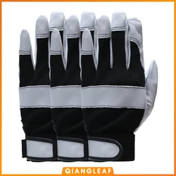 QIANGLEAF 3PCS Men's Work Safety Gloves Ultrathin Microfiber Ottoman Working Safety Gardening Riding Mitten Free Shipping 3031W