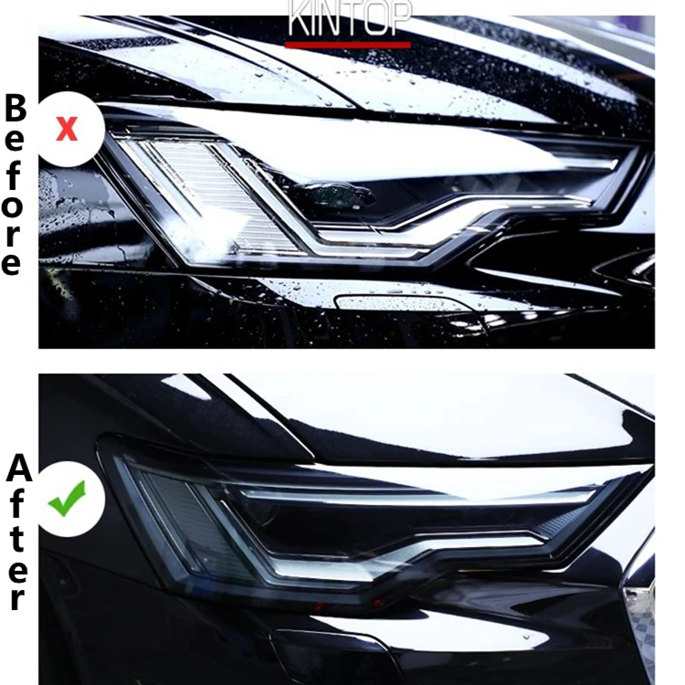 For MERCEDES GLS 20-21 X167 TPU Blackened,Transparent Headlight Protective Film, Headlight Protection, Film Modification