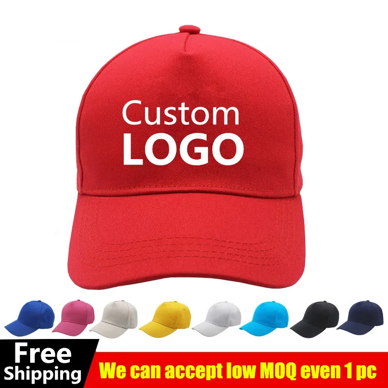 New adult casual cotton embroidered baseball caps 5 panels Trucker Snapback hats with logo Sun Dad hat