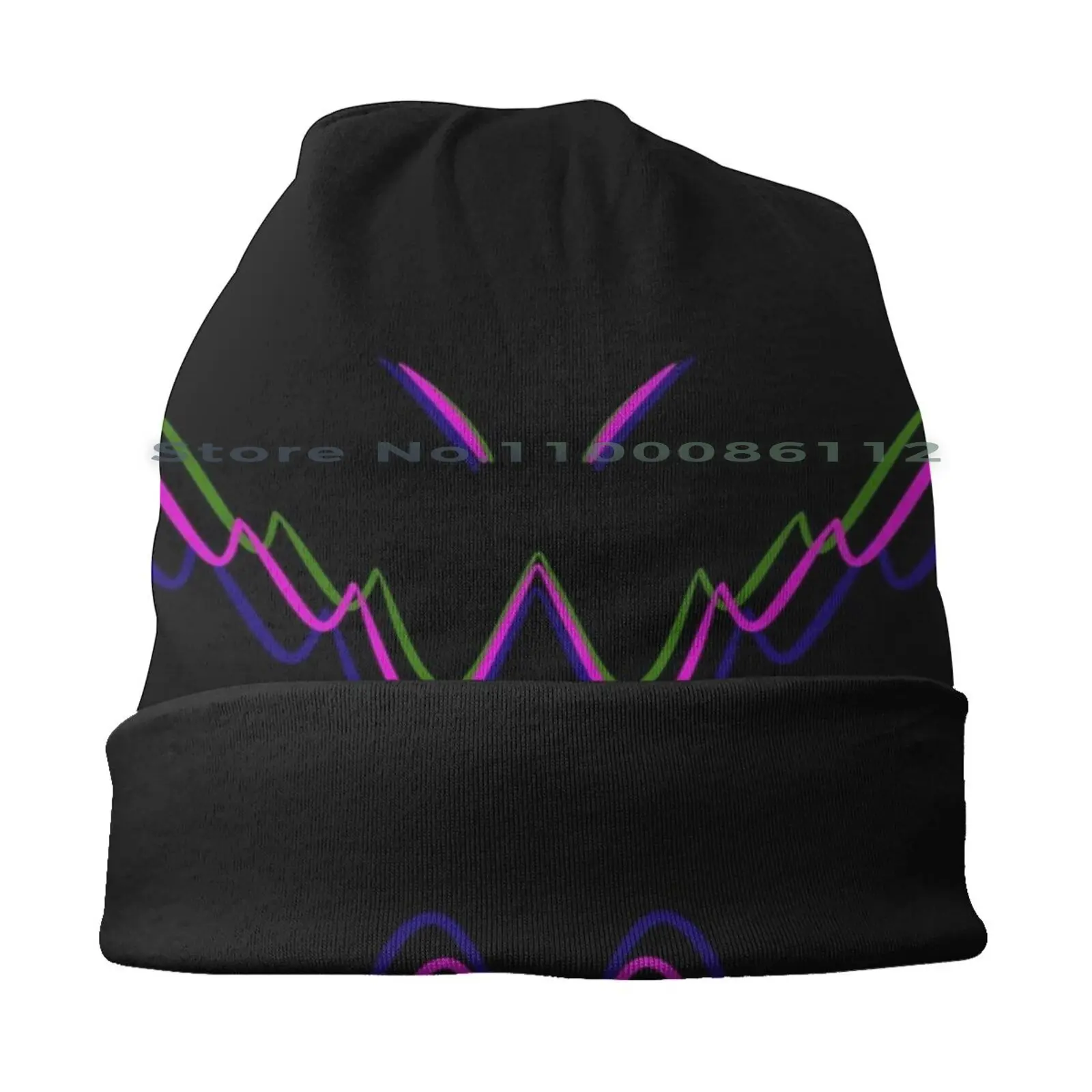 Protogen Dj Beanies Knit Hat 80s Retrowave Dj Eskimo Highest Difficulty Protogen Art Furry Cartoon Art Electronic Music