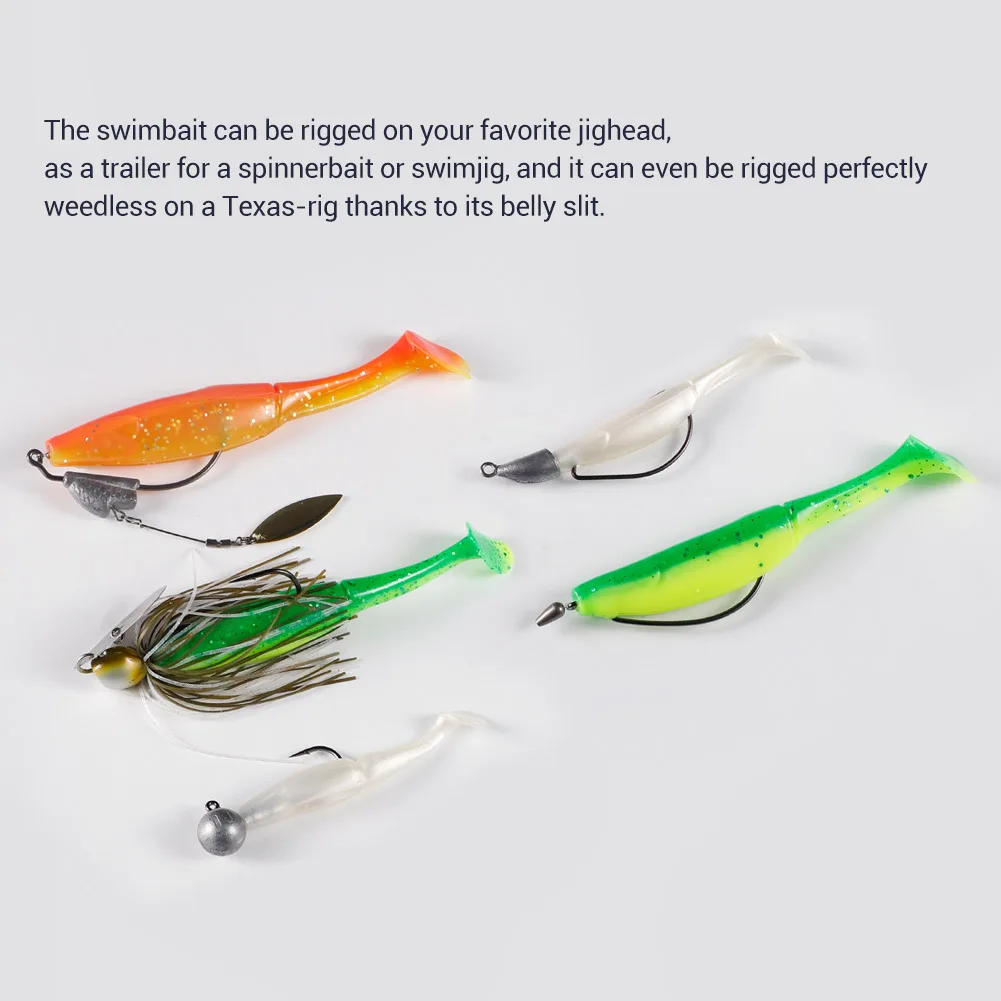 NOEBY Silicone Soft Lure 7cm 10cm 12.5cm 15cm Shad Artificial Soft Bait Swimbait Predator Soft Lure Trout Pike Fishing Lures