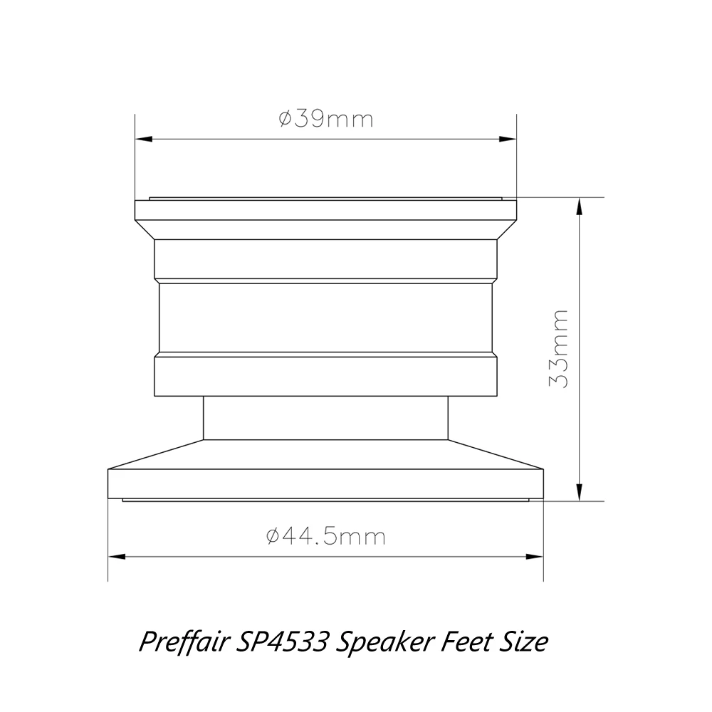 4 шт. алюминиевые черные и серебряные противоударные шипы + изолирующая подставка для подушек Hi-Fi усилители (черные)