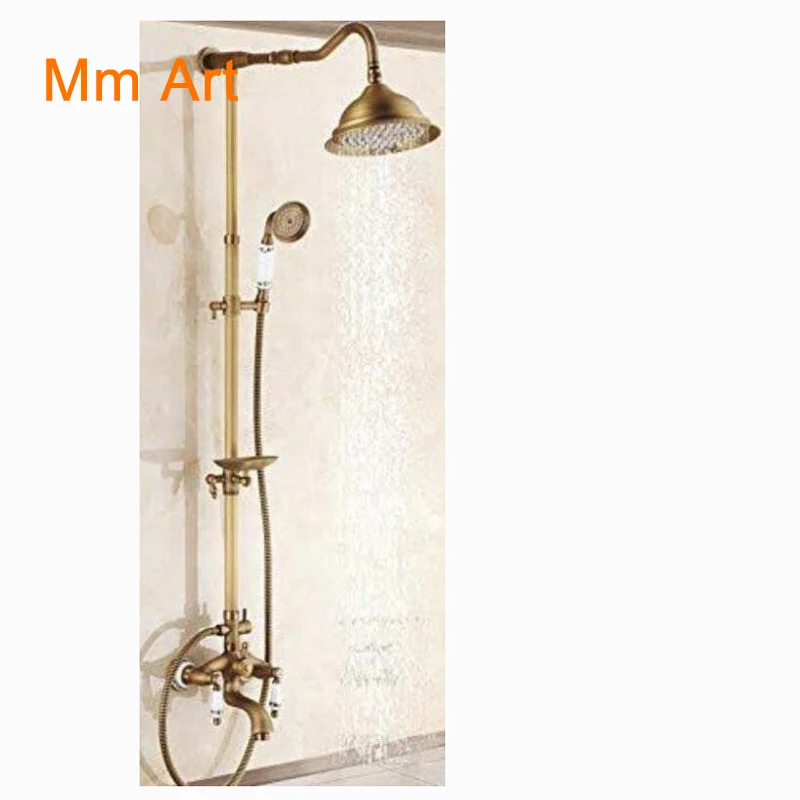 Luxurious Antique Exposed Rain Shower Set Antique  shower faucet with handshower XR-GZ-6020