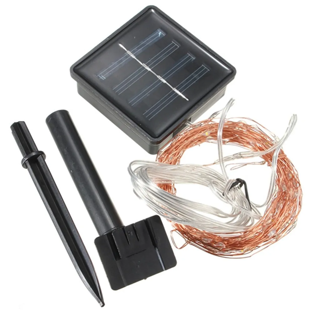 8modes Solar Led Light Outdoor String Fairy Lights Waterproof 12m 22m 100/200leds Flashing Lamps Christmas Decoration