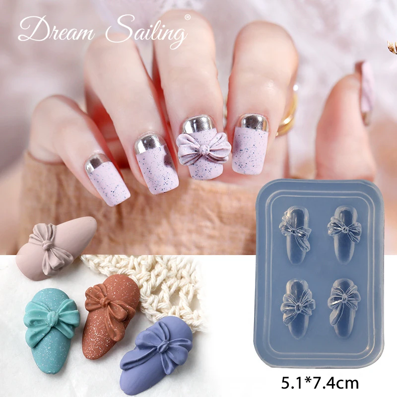 

3D Silicone Mold Nail Carving Stamping Stencils Crystal Plate Nail Art Template UV Gel Polish Manicure Mould DIY Tools