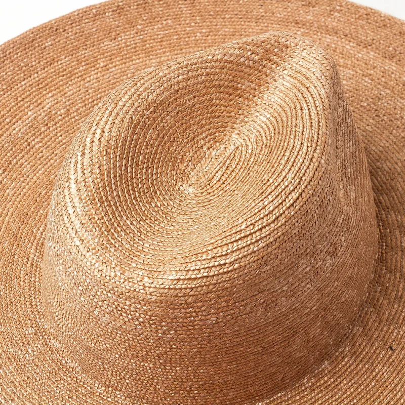 New Eleagant High Quality Men Women Wide Brim Fine Straw Foldable Roll Up Hat Fedora Summer Beach Panama Sun Hat Chapeu Feminino