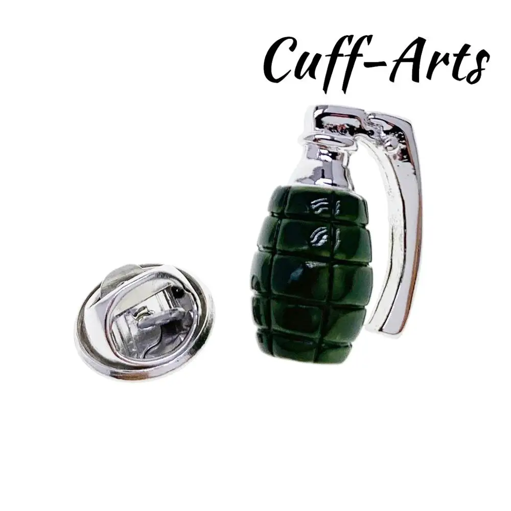 دبابيس طية صدر السترة للرجال ، شارات قنبلة خضراء ، دبابيس عصرية ، دبابيس جديدة ، أزرار أكمام P10386